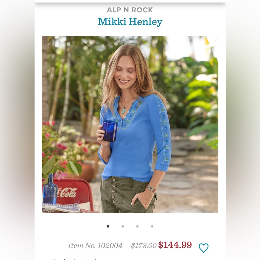 ALP N ROCK MIKKI HENLEY TOP